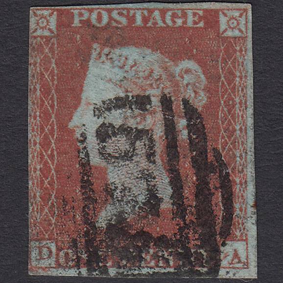 GB QV 1841 1d Red-brown (Plate 118) SG8-B1(1) DA GU 3 Margins