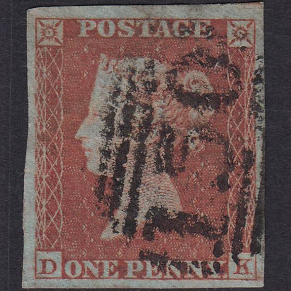 GB QV 1841 1d (Plate 171) SG8-B2(1) DK GU 4 Good Margins Burnley 150