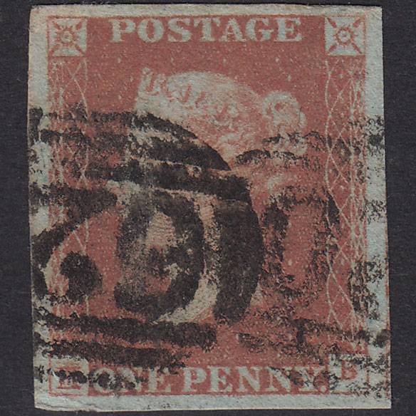 GB QV 1841 1d Plate 73 SG8-B1(1) HB GU 4 Good To Huge Margins Plymouth 620