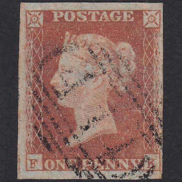 GB QV 1841 1d Red-Brown Plate 88 SG8-B1(1) FK GU 4 Margins Leamington 444