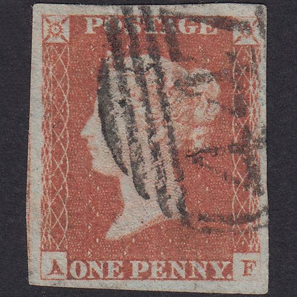 GB QV 1841 1d Plate 80 SG8-B1(1) AF GU Missing Imprimatur 4M Leeds 447