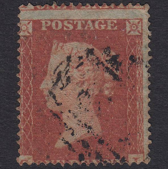 GB QV 1854 1d Red-Brown Plate 164 SG17-C1(1) GI GU Misperf