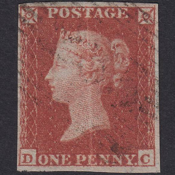 GB QV 1841 1d Red-Brown Plate 167 SG8-B2(1) DC GU 4 Margins Scotland