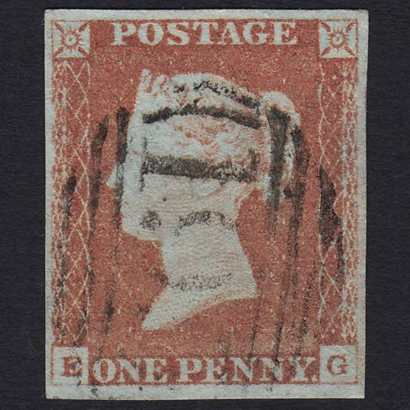 GB QV 1841 1d Red-brown (Plate 69) SG8-B1(1) EG FU 4 Margins