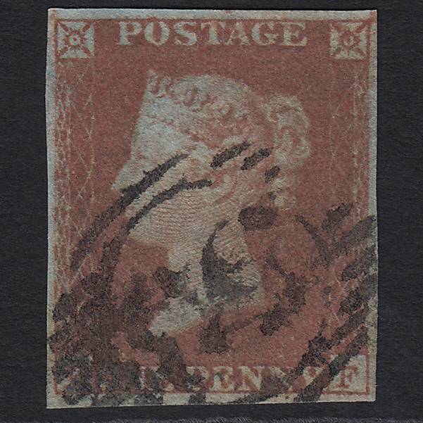 GB QV 1841 1d Red-brown (Plate 101) SG8-B1(1) FF GU London D&S Cancel 4M