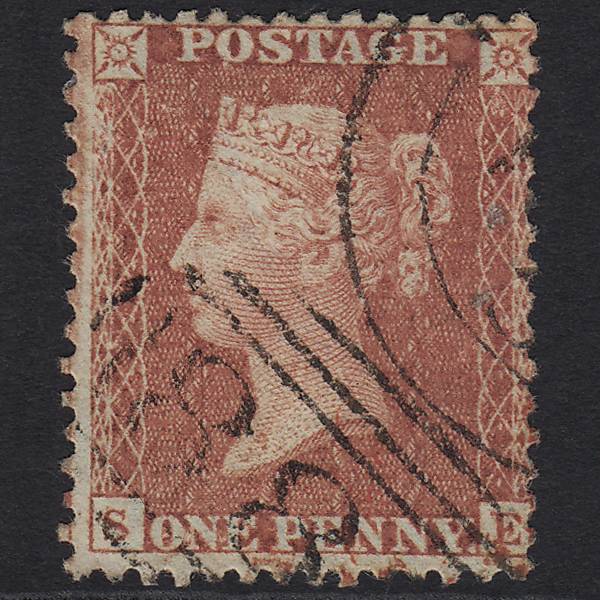 GB QV 1856 1d (Plate 29) SG29-C8(1) SE FU Winchester 888 Sideways Duplex