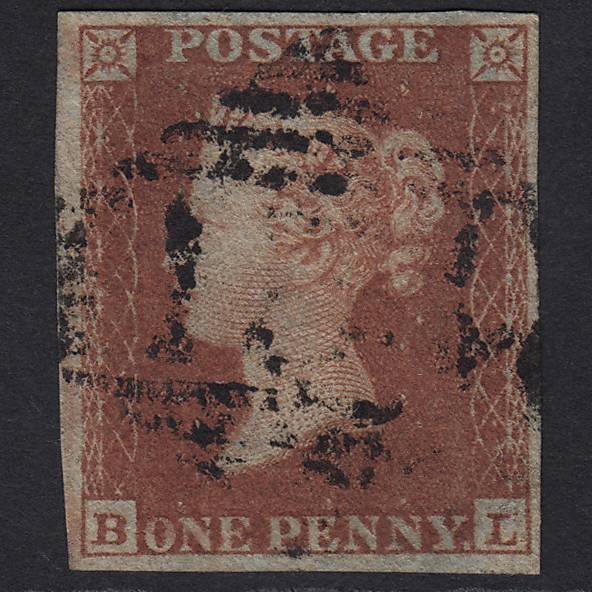 GB QV 1841 1d Red-brown (Plate 132) SG8-B2(1) BL FU in Ireland 4M Imperf