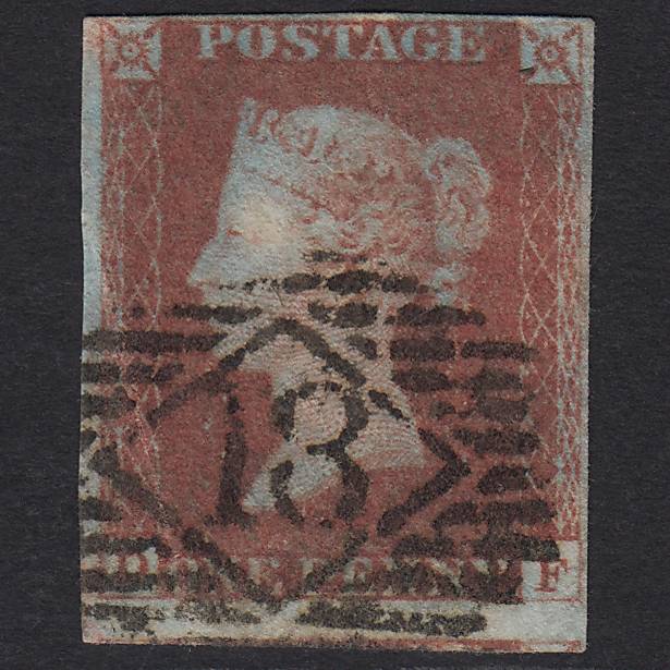 GB QV 1841 1d Red-brown (Plate 70) SG8-B1(1) DF GU 4M Imperf London IS 13
