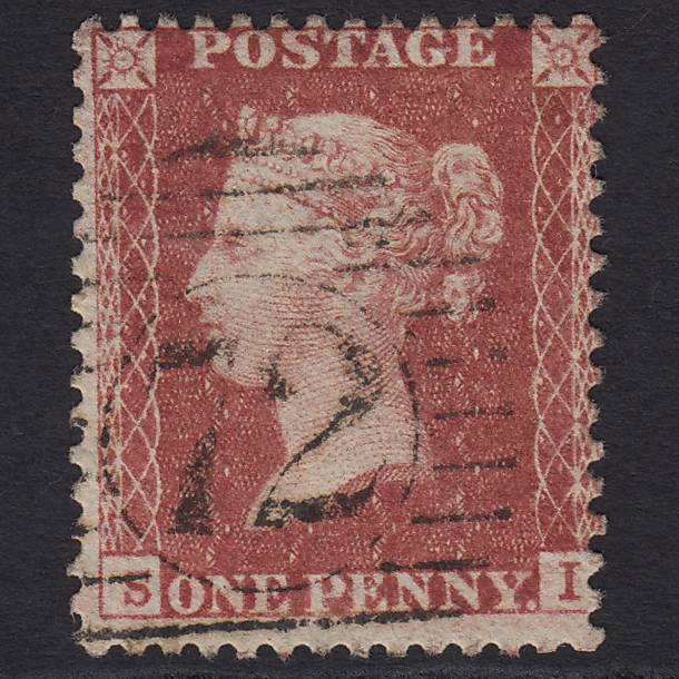 GB QV 1857 1d Rose-red (Plate 34) SG40-C10(1) SI FU London D&S 72