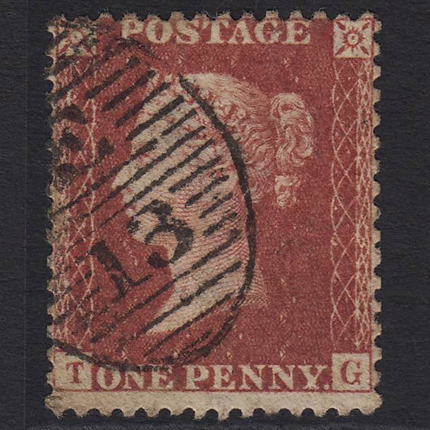 GB QV 1857 1d Rose-red (Plate 58) SG40-C10(1) TG GU London D&S E13 13d3