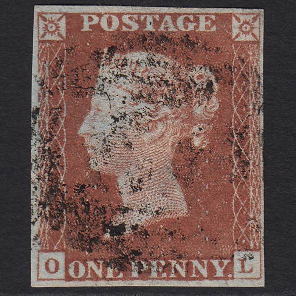 GB QV 1841 1d Red-brown (Plate 59) SG8-B1(1) OL GU