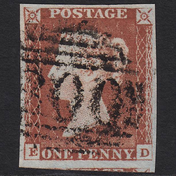 GB QV 1841 1d Red-brown (Plate 59) SG8-B1(1) ED GU 4 Good Margins