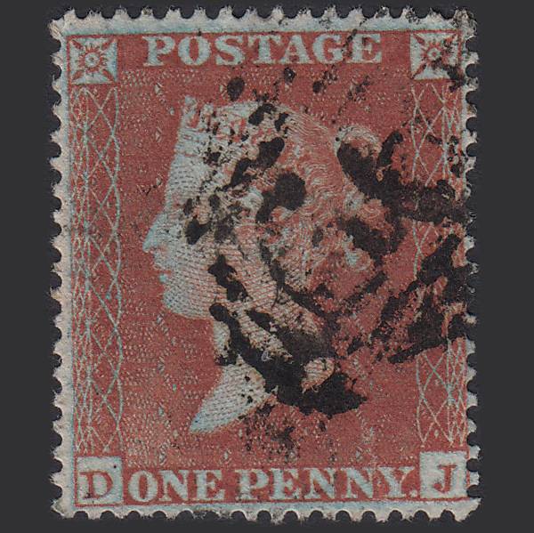 GB QV 1854 1d (Plate 191) SG17-C1(1) Framed Reverse DJ GU Well Centred