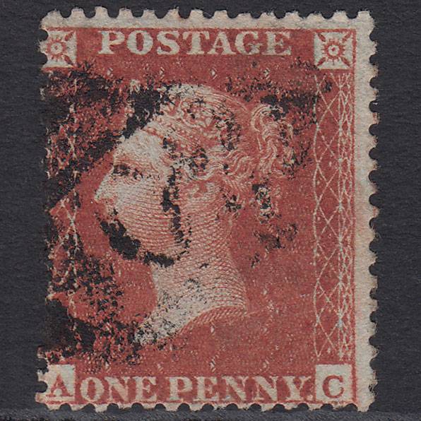 GB QV 1855 1d Red-brown (Plate 2) SG24-C3(1) AC GU Missing Imprimatur