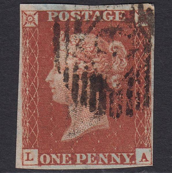 GB QV 1841 1d Red-brown (Plate 66) SG8-B1(1) FA FU 4M London IS Cancel