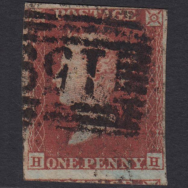 GB QV 1841 1d Red-brown (Plate 161) SG8-B2(1) HH GU 4 Margins Glasgow 159