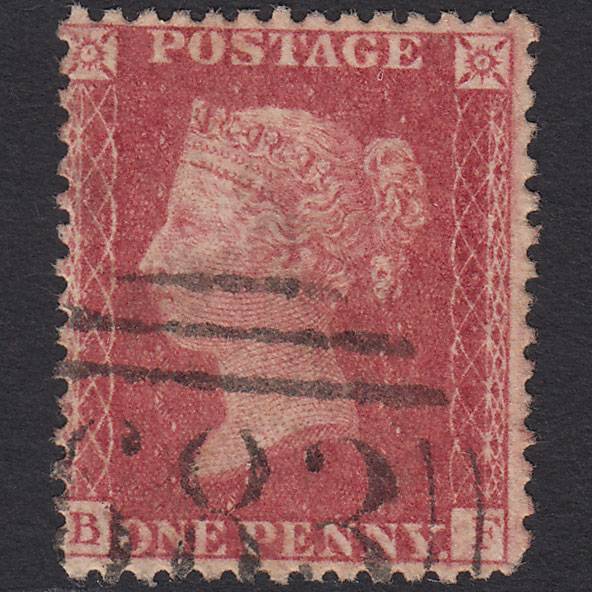 GB QV 1857 1d Rose-red (Plate 67) SG40-C10(1) BF FU Salisbury 683
