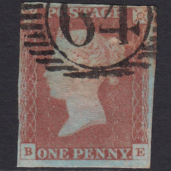 GB QV 1841 1d Red-brown (Plate 72) SG8-B1(1) BE GU nr 4M London D&S 64