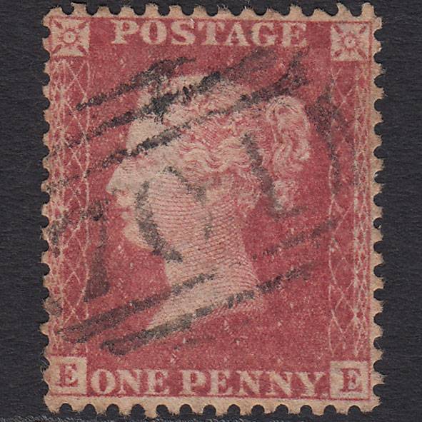 GB QV 1857 1d Pl 43 SG40-C10(1) EE FU Shepton Mallet 701 Well Centred