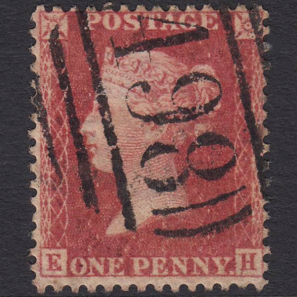 GB QV 1857 1d Pl 43 SG40-C10(1) Constant Variety EH GU Manchester 498