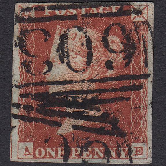 GB QV 1841 1d (Plate 44) SG8-B1(1) AE GU Missing Imprimatur 4M Oxford 603