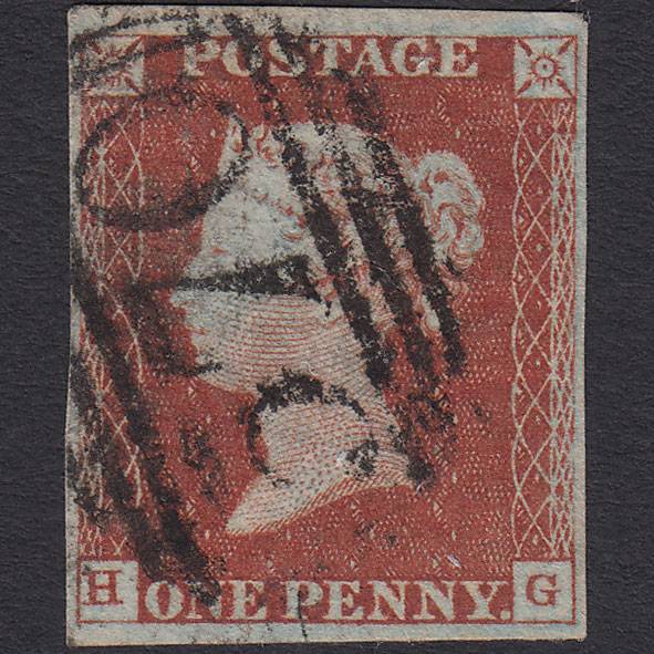 GB QV 1841 1d Red-brown (Plate 47) SG8-B1(1) HG FU 4M Northampton 570