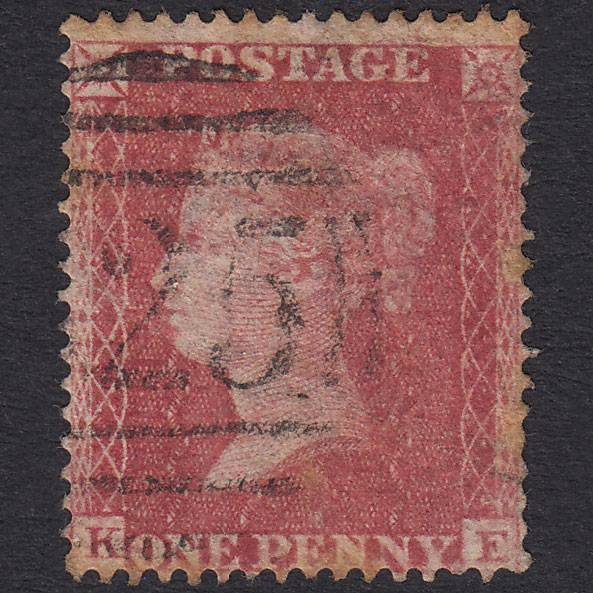GB QV 1857 1d Rose-Red Plate 59 SG36-C11 KE PU
