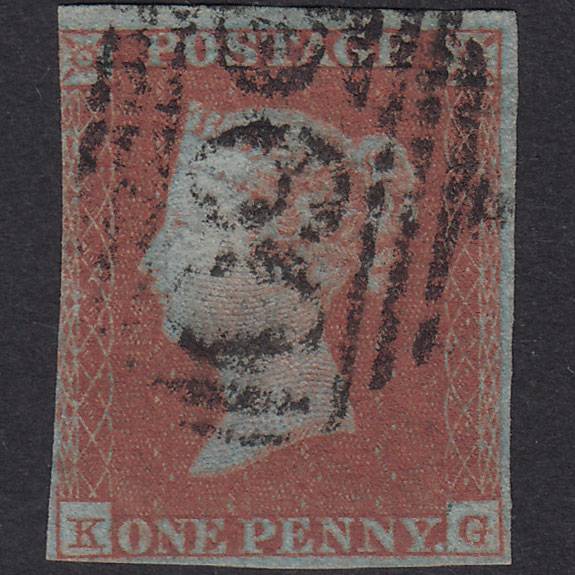 GB QV 1841 1d Red-Brown Plate 111 SG8-B1(1) KG GU Missing Imprimatur 3M