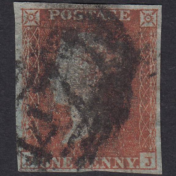 GB QV 1841 1d Plate 112 SG8-B1(1) JJ GU Missing Imprimatur 4M Louth 477