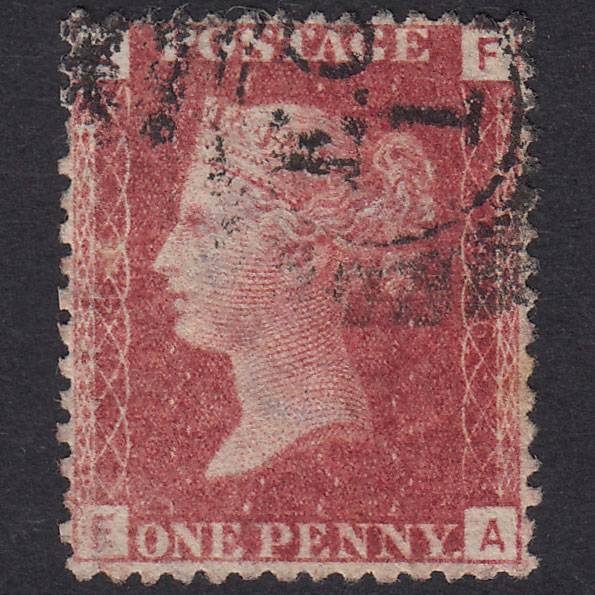 GB QV 1864 1d Lake-Red Plate 146 SG44-G1(2) FA GU London D&S EC1