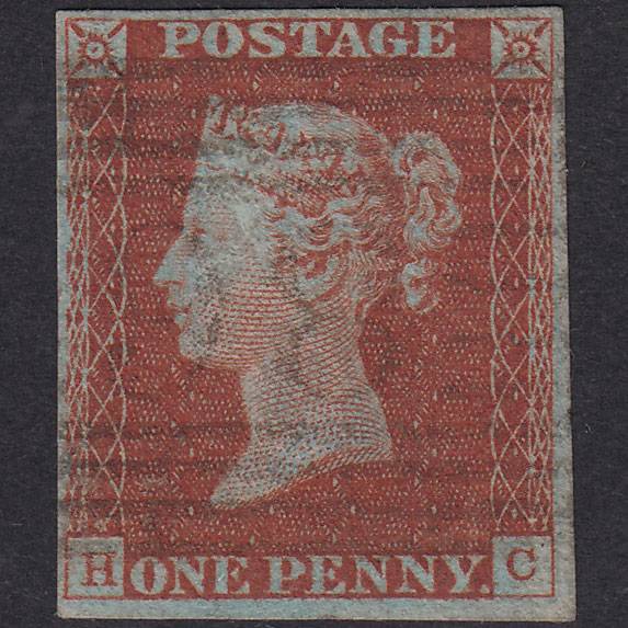 GB QV 1841 1d Red-Brown Plate 40 SG8-B1(1) HC VFU Dalkeith 98
