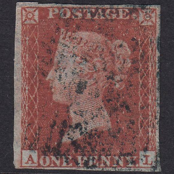 GB QV 1841 1d Red-Brown Plate 150 SG8-B2(1) AL GU Missing Imprimatur 4M