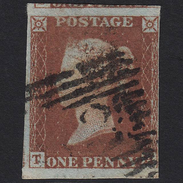 GB QV 1841 1d Red-brown (Plate 53) SG8-B1(1) TH GU in Scotland 4M Imperf