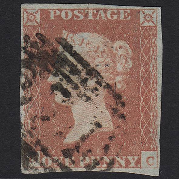 GB QV 1841 1d Red-brown (Plate 86) SG8-B1(1) DC GU 4 Margins