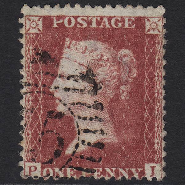 GB QV 1857 1d Rose-red (Plate 43) SG40-C10(1) PI FU London D&S 75