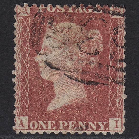 GB QV 1857 1d Rose-red SG40-C10(1) AI GU