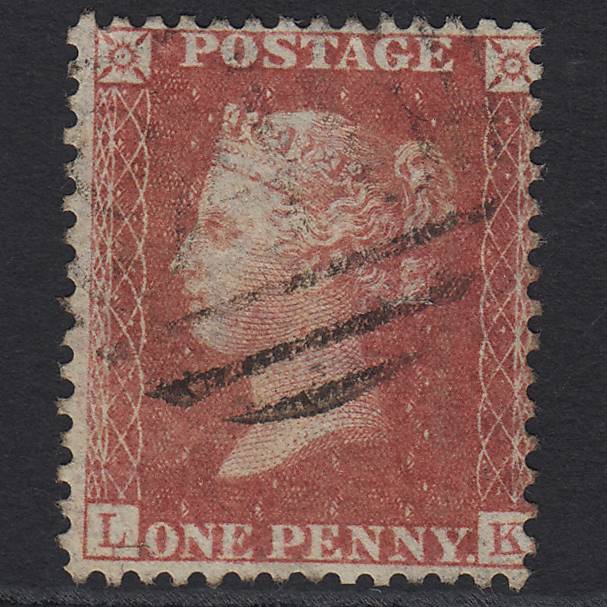 GB QV 1857 1d (Plate 56) SG40-C10(1) Constant Variety LK FU Light Cancel