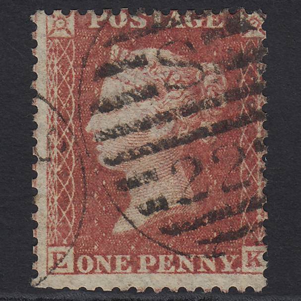 GB QV 1863 1d Rose-red (Plate 50) SG42-C12(1) EK GU London D&S S22
