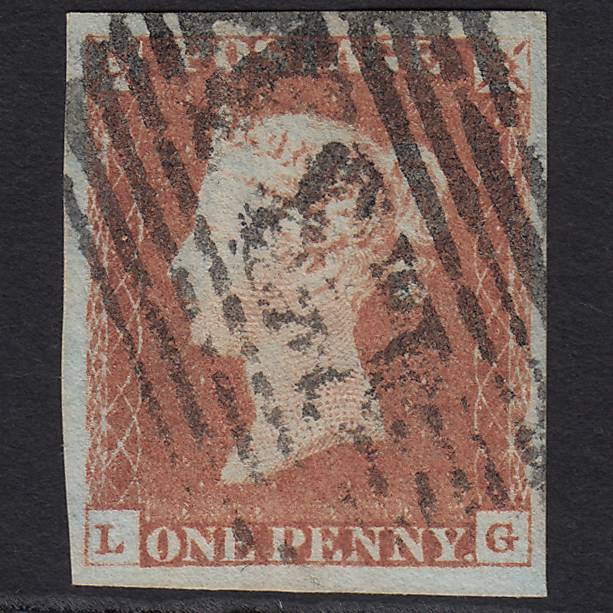 GB QV 1841 1d (Plate 71) SG8-B1(1) LG GU 4 Good Margins Edinburgh 131
