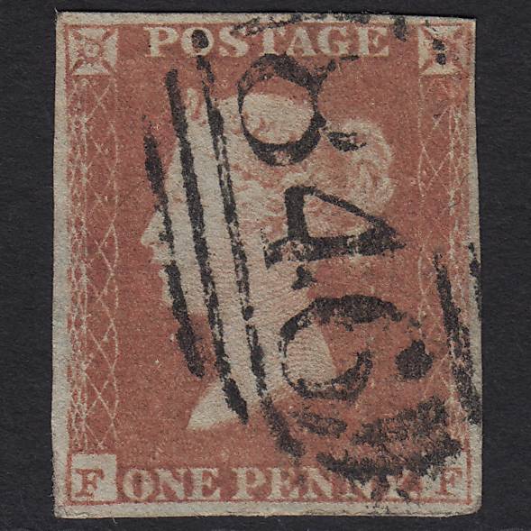 GB QV 1841 1d Red-brown (Plate 106) SG8-B1(1) FF FU 4M Warminster 846
