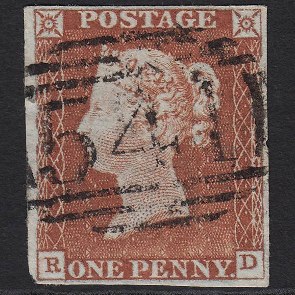 GB QV 1841 1d Pale Red-brown (Plate 41) SG9-B1(3) RD GU Newark 541