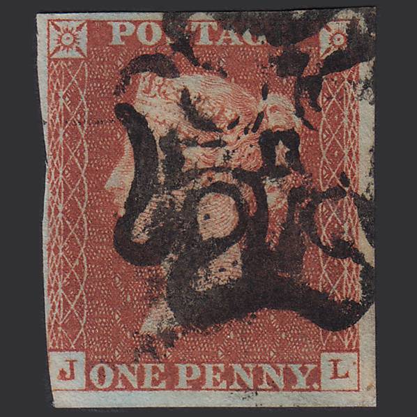GB QV 1841 1d (Plate 35) SG8-B1(1) Const Var JL GU 3m London No.11 in MX