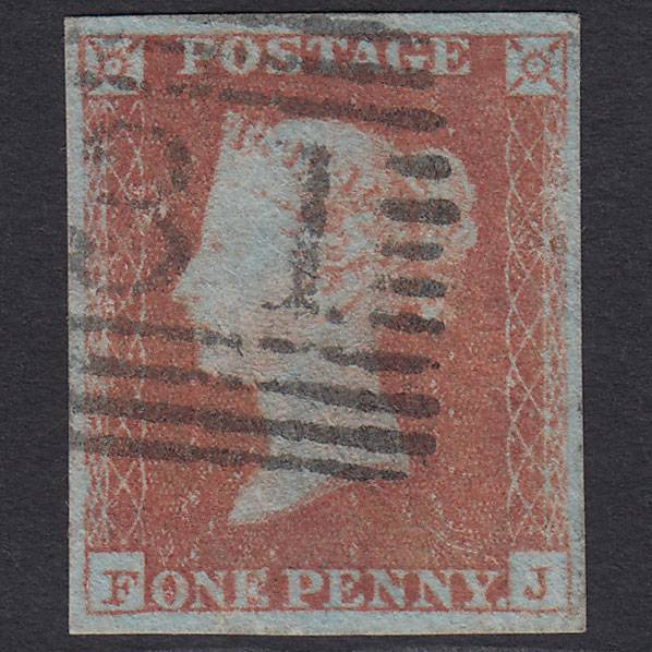 GB QV 1841 1d (Plate 95) SG8a-B1(2) FJ GU 4 Good Margins Edinburgh 131