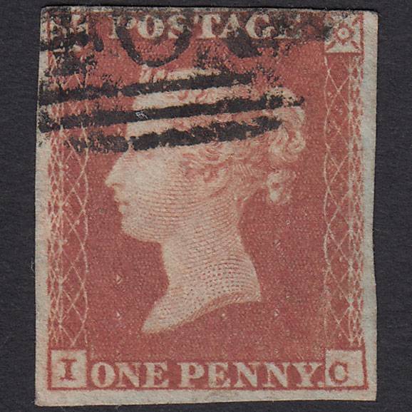 GB QV 1841 1d Red-brown (Plate 88) SG8-B1(1) IC FU 4 Margins