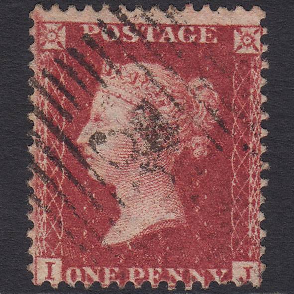 GB QV 1857 1d Deep Rose-red (Plate 58) SG41-C10(4) IJ FU Scotland