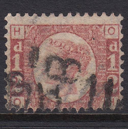 GB QV 1870 1/2d Rose-red (Plate 11) SG48-G4 OH FU