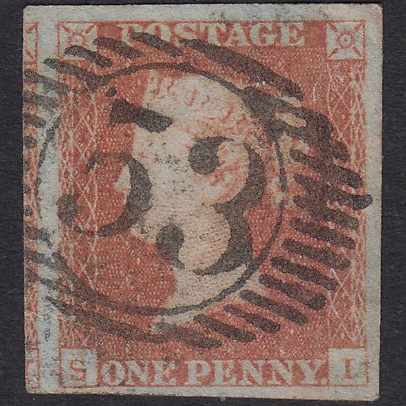 GB QV 1841 1d Pl 99 SG8-B1(1) SI FU 4 Good To Huge Margins London D&S 53