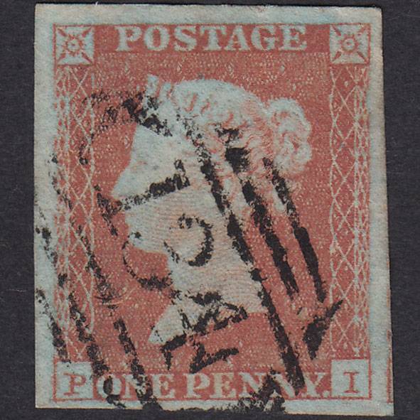 GB QV 1841 1d Red-Brown Plate 113 SG8-B1(1) PI GU 4 Goodm Bristol 134