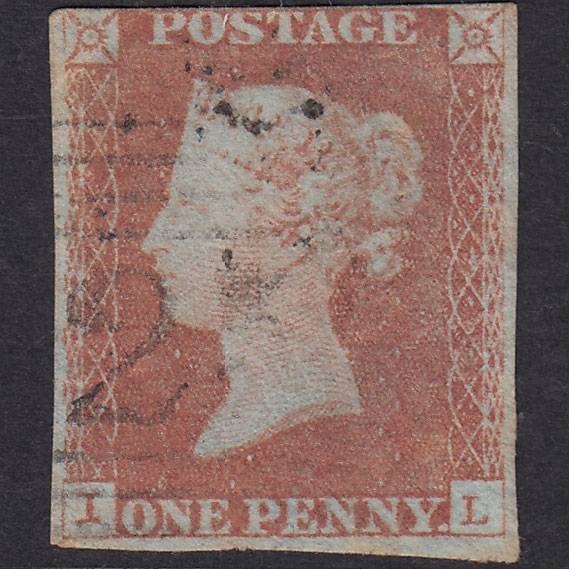 GB QV 1841 1d Red-Brown Plate 65 SG8-B1(1) IL GU Missing Imprimatur Nr 4M