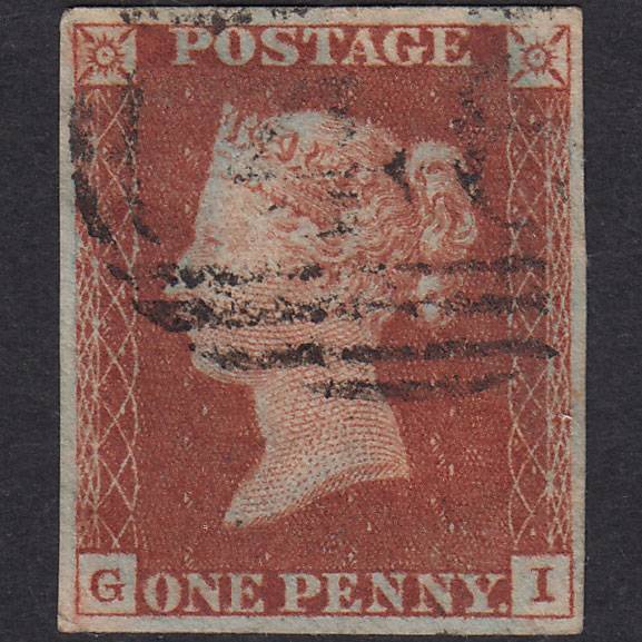 GB QV 1841 1d Plate 46 SG8-B1(1) Constant Variety GI GU 4 Good Margins
